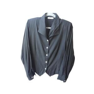 VINTAGE Women's Black Button Up by Dress barn